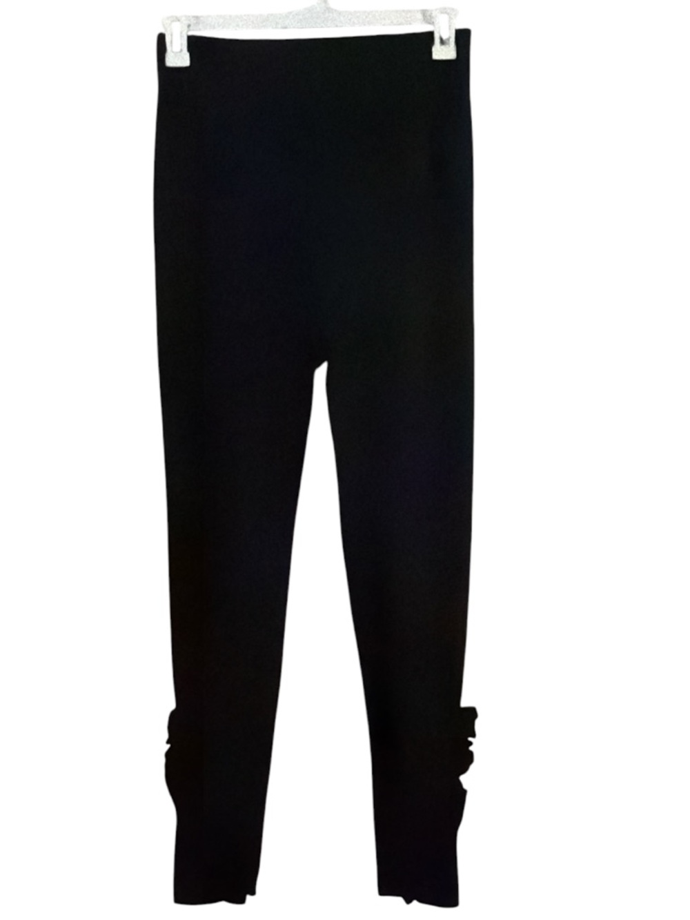 Lane Bryant Black Leggings with Ruffle Hem Size C/D